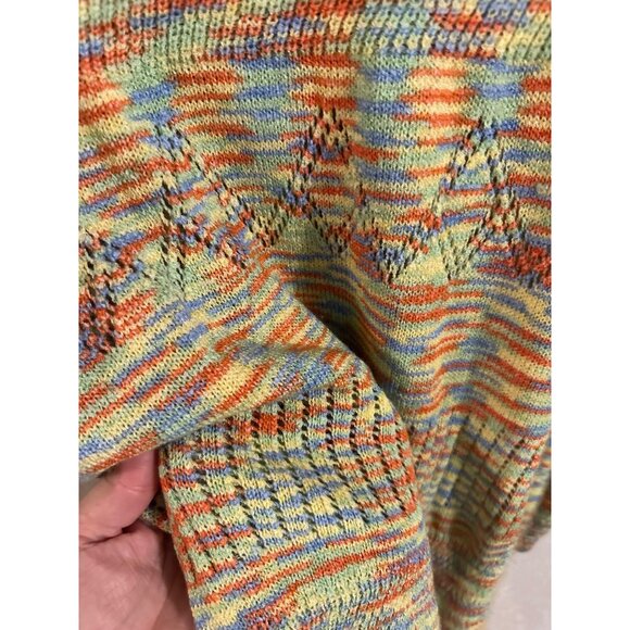 Lisa Says Gah Plus Size Crochet Multicolored Penny Mini Dress - Picture 8 of 10